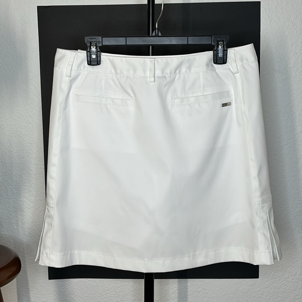 Annika Cutter & Buck Skort Golf Tennis | White | Size 10 - Picture 4 of 12